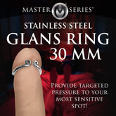 Kingpin Stainless Steel Glans Ring 30mm
